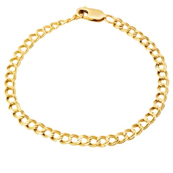 9ct gold 4.4g 8 inch curb Bracelet